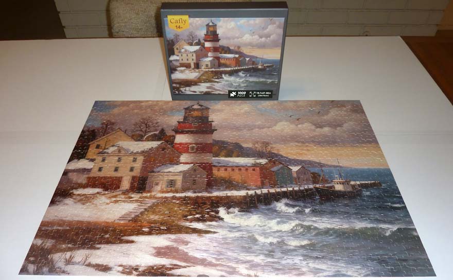 Snowy Shore Lighthouse